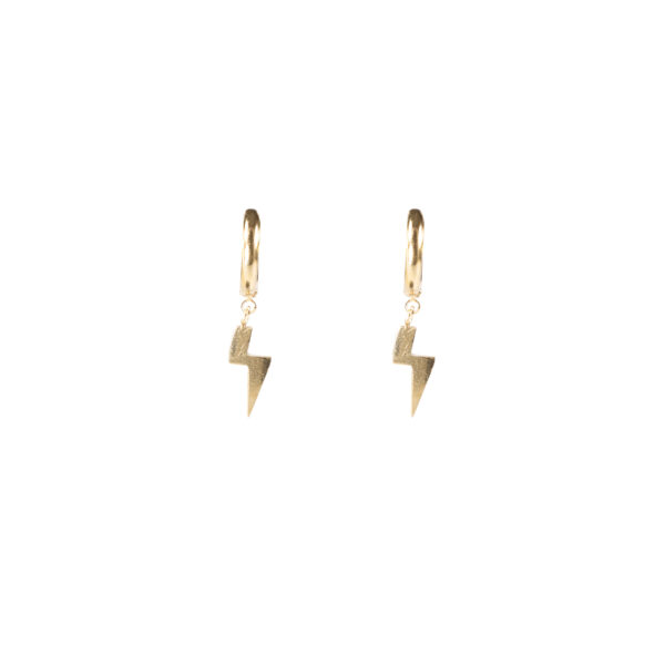 LIGHTNING HOOP - GOLD