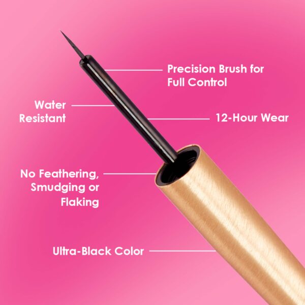 GrandeLINER Liquid Eyeliner with Lash Enhancing Serum - Bilde 3